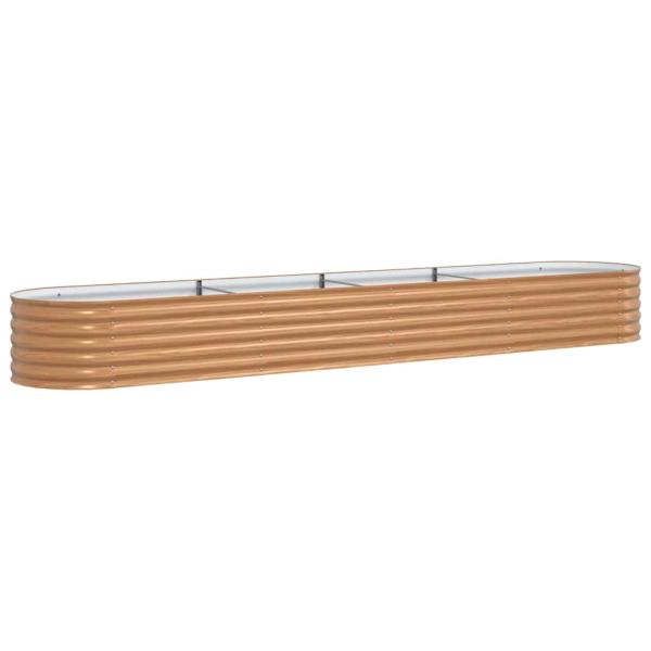 Hochbeet Braun 400 x 80 x 44 cm Stahl