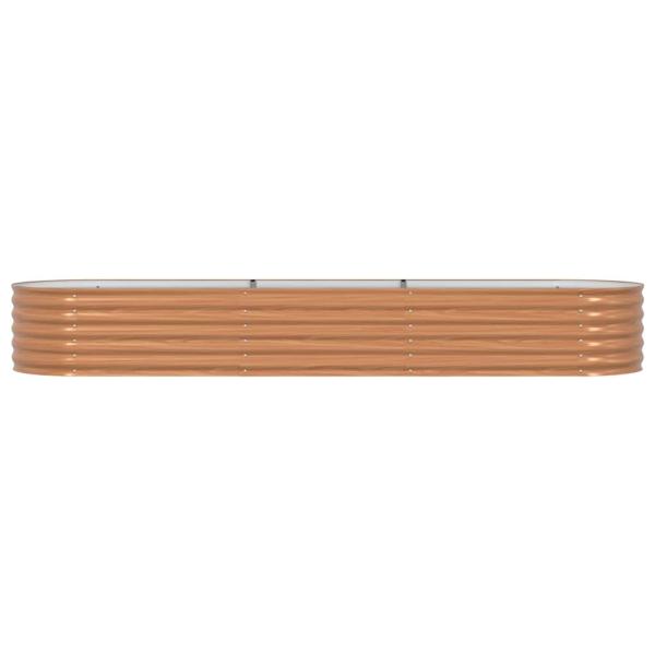 Hochbeet Braun 320 x 80 x 44 cm Stahl