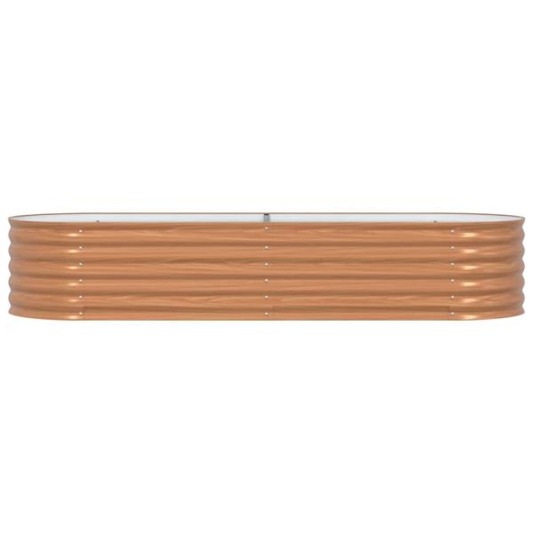 Hochbeet Braun 240 x 80 x 44 cm Stahl