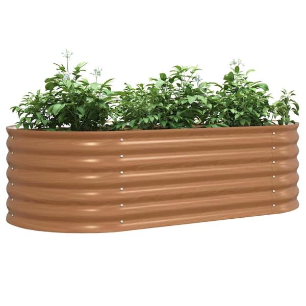 Hochbeet Braun 160 x 80 x 44 cm Stahl