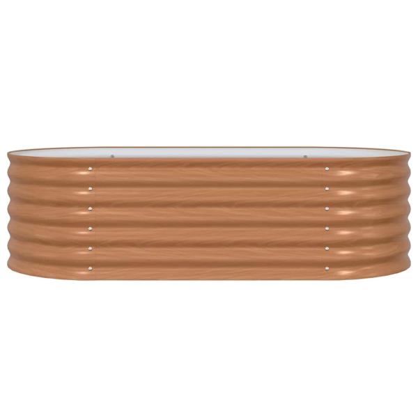 Hochbeet Braun 160 x 80 x 44 cm Stahl