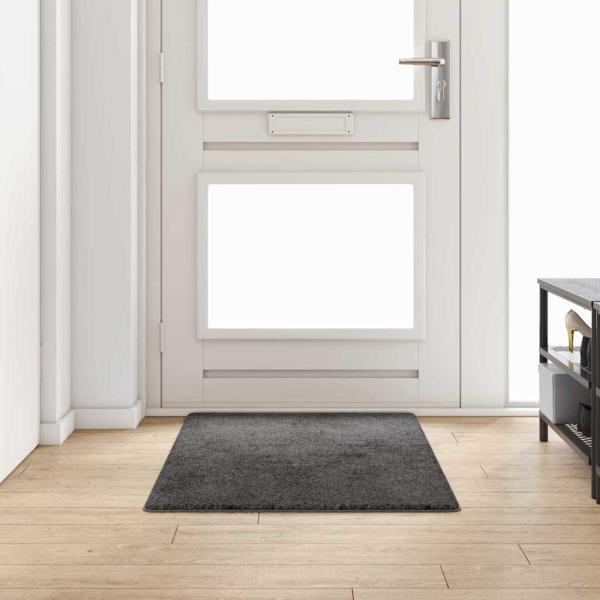 ARDEBO.de - Teppichläufer Grau 80 x 150 cm 100% Polypropylen Tuft