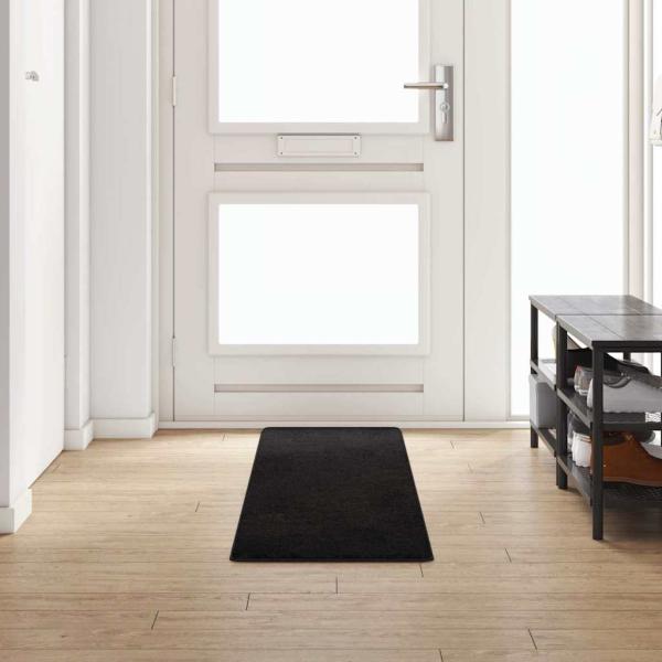 ARDEBO.de - Teppichläufer Schwarz 50 x 250 cm 100% Polypropylen Tuft