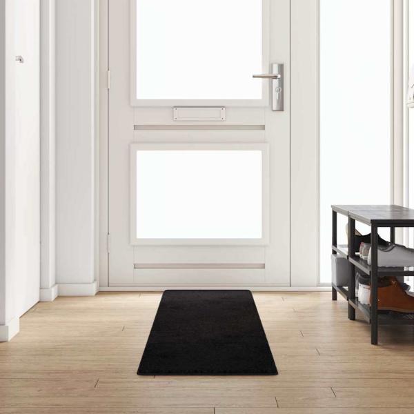 ARDEBO.de - Teppichläufer Schwarz 50 x 300 cm 100% Polypropylen Tuft