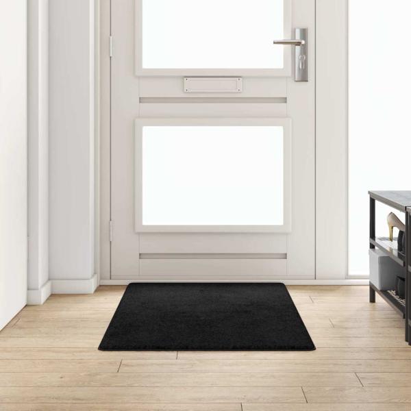 ARDEBO.de - Teppichläufer Schwarz 80 x 150 cm 100% Polypropylen Tuft