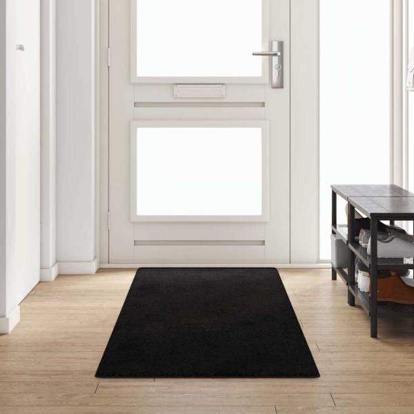 ARDEBO.de - Teppichläufer Schwarz 80 x 300 cm 100% Polypropylen Tuft