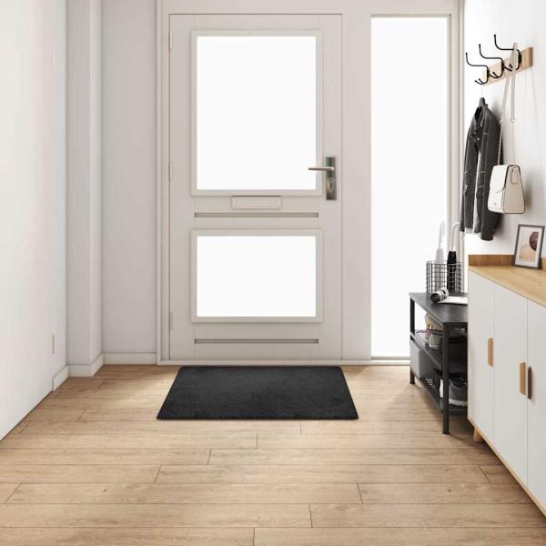 Teppichläufer Schwarz 100 x 100 cm 100% Polypropylen Tuft