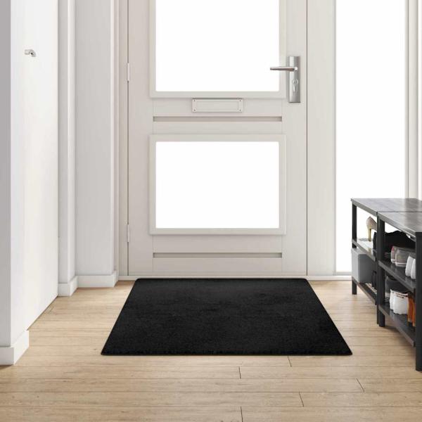 ARDEBO.de - Teppichläufer Schwarz 100 x 200 cm 100% Polypropylen Tuft