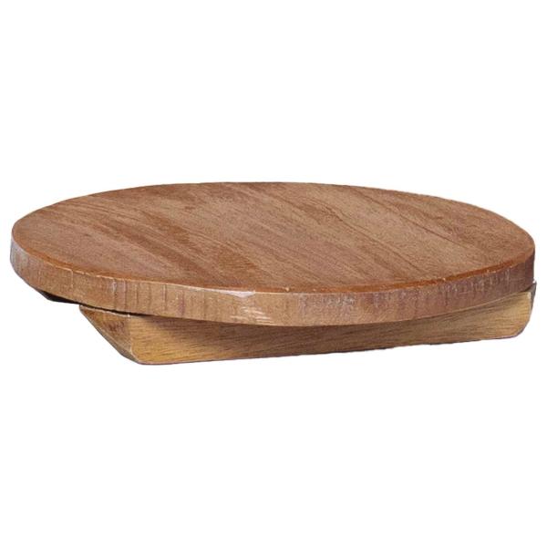 Pflanzenhocker 3 Stk. Natur 29 x 29 x 3,5 cm Mahagoni Holz