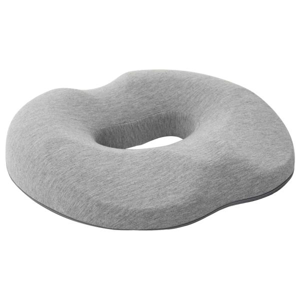 Sitzkissen Einfarbig Hellgrau 42 x 36,5 x 8 cm Viscoschaum