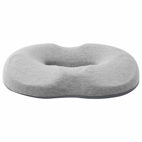 Sitzkissen Einfarbig Hellgrau 42 x 36,5 x 8 cm Viscoschaum