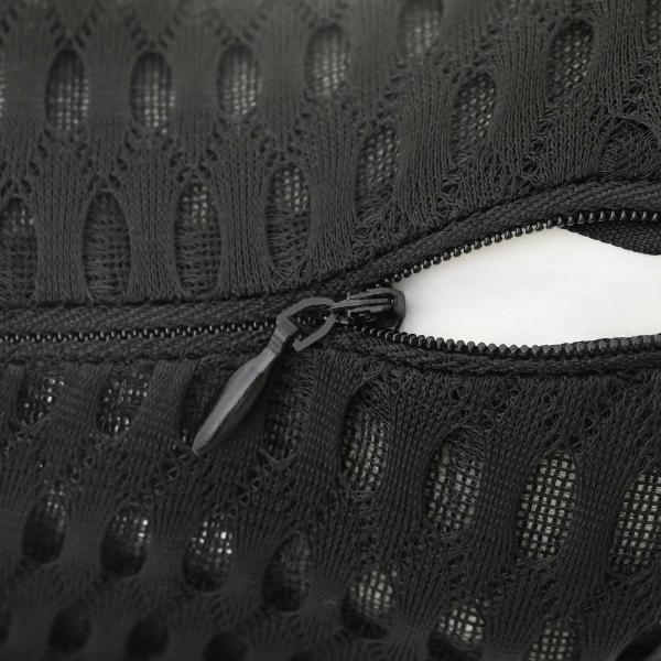 Nackenkissen Schwarz Viscoschaum 30,5 x 21,5 x 13 cm