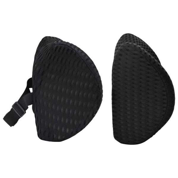 Nackenkissen, Rückenkissen Schwarz Viscoschaum 47 x 24 x 11 cm