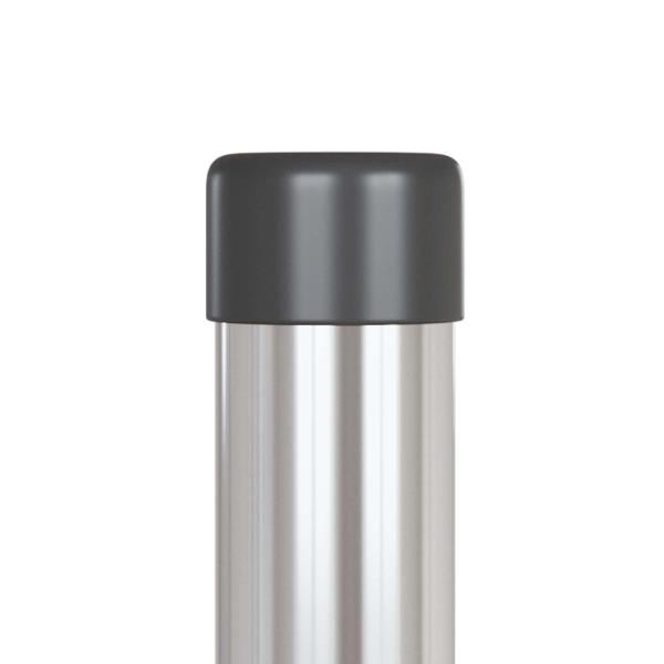Zaunpfosten 12 Stk. Silber 120 cm Pulverbeschichteter Stahl
