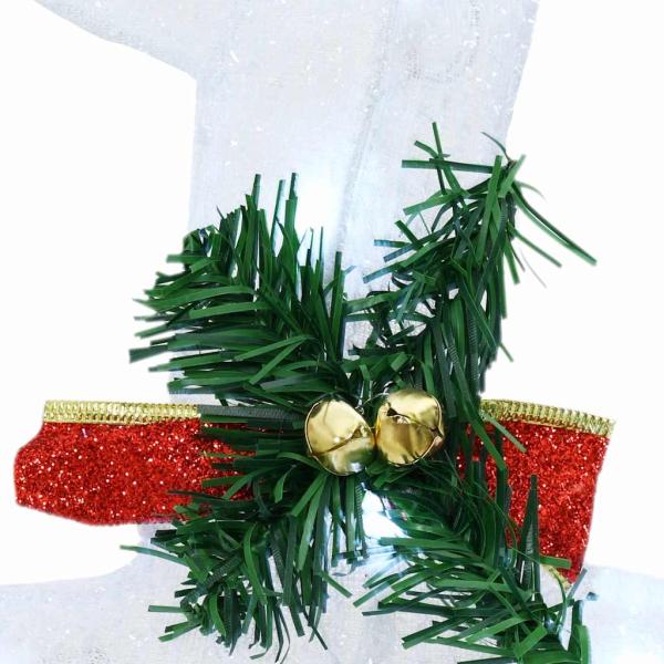 LED Rentiere 3 Stk. Kaltweiß 43 x 18 x 66 cm Stoff LEDs