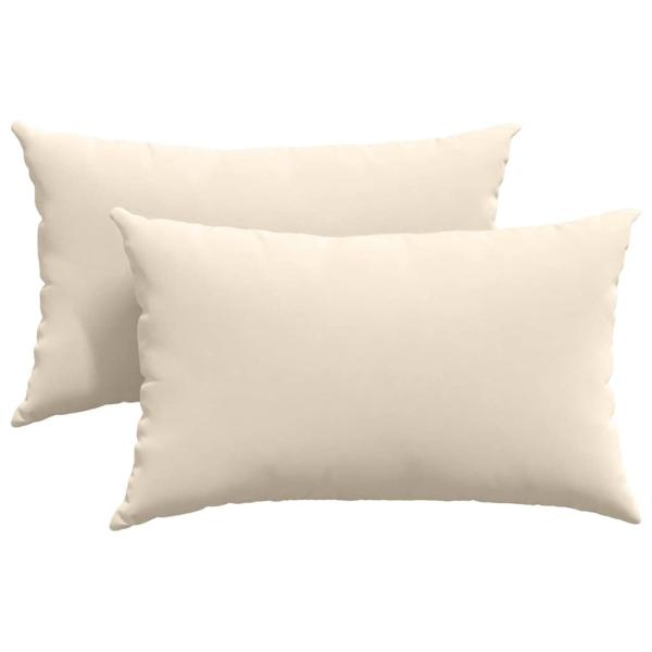 Sofakissen 2 stk. Stoff Beige 50 x 30 cm