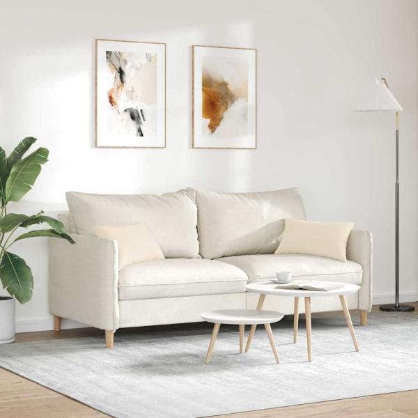 Sofakissen 2 stk. Stoff Beige 50 x 30 cm