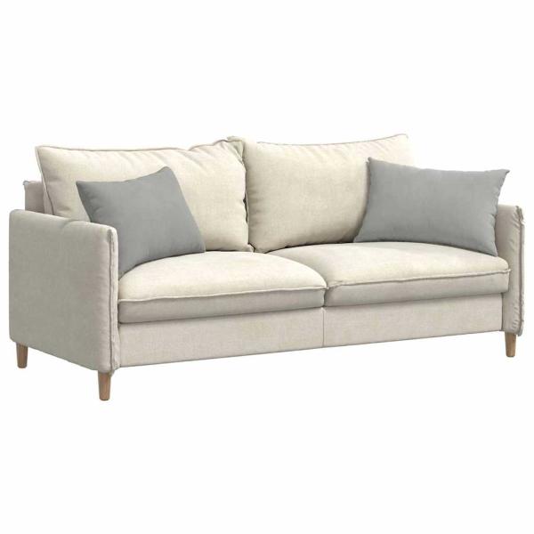 Sofakissen 2 stk. Stoff Hellgrau 60 x 40 cm