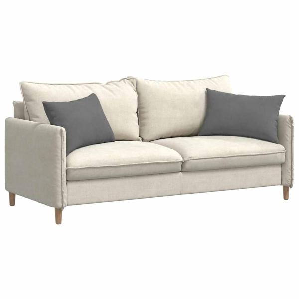 Sofakissen 2 stk. Stoff Dunkelgrau 60 x 40 cm