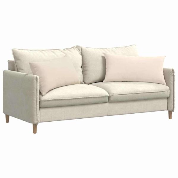Sofakissen 2 stk. Stoff Beige 80 x 40 cm