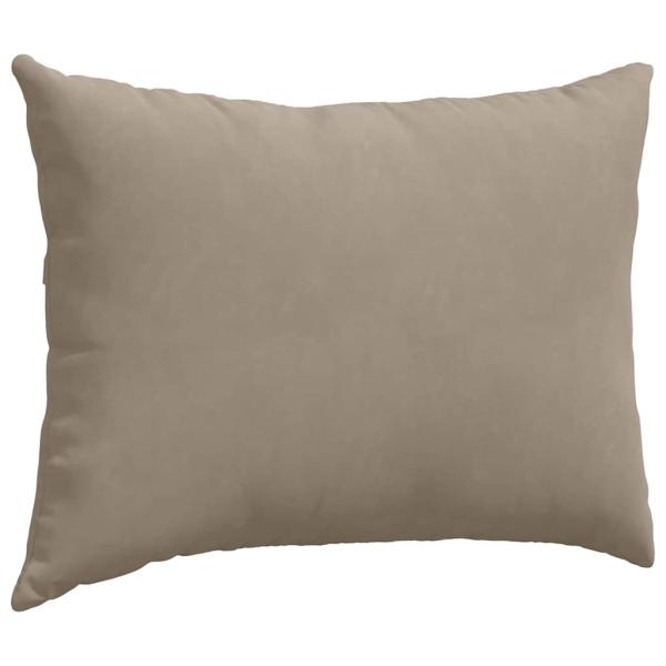 Sofakissen 2 stk. Stoff Taupe 70 x 50 cm
