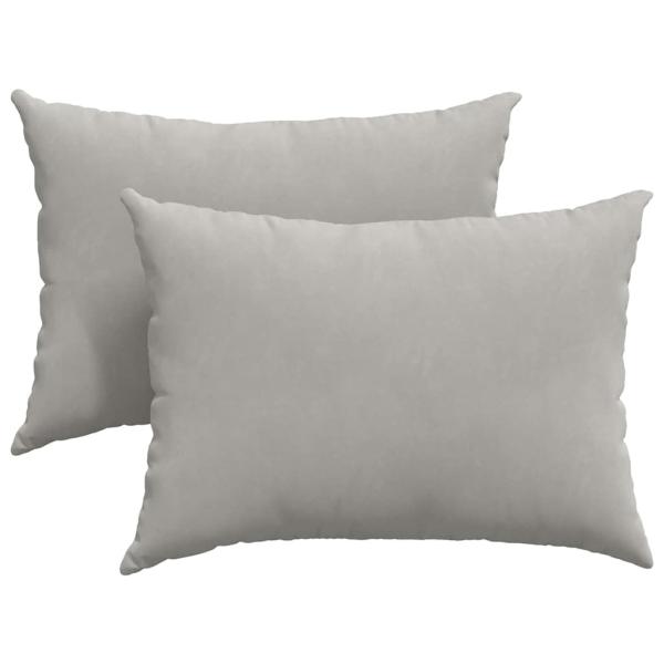 Sofakissen 2 stk. Stoff Hellgrau 70 x 50 cm