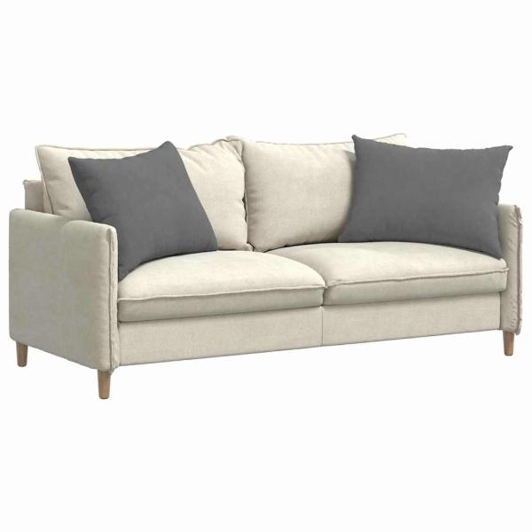 Sofakissen 2 stk. Stoff Dunkelgrau 70 x 50 cm