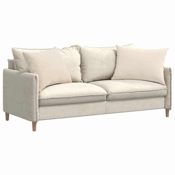 Sofakissen 2 stk. Stoff Beige 70 x 50 cm