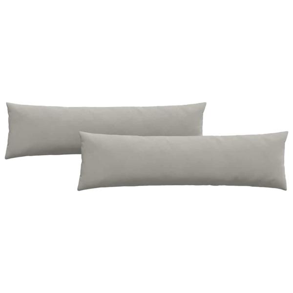Sofakissen 2 stk. Stoff Hellgrau 145 x 40 cm