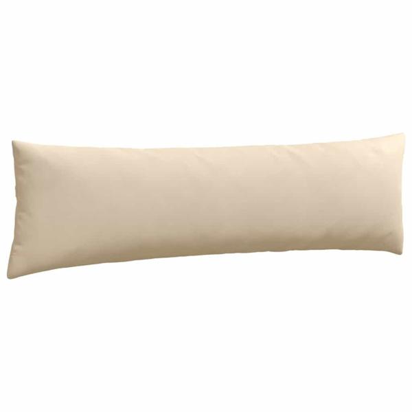 Sofakissen 2 stk. Stoff Creme 145 x 40 cm
