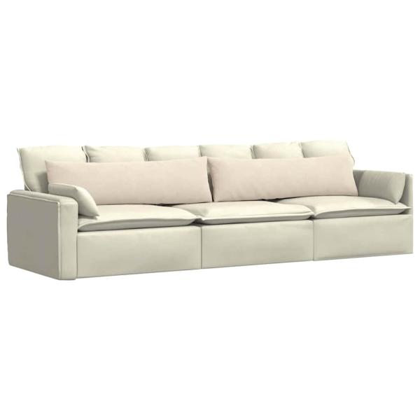 Sofakissen 2 stk. Stoff Beige 145 x 40 cm