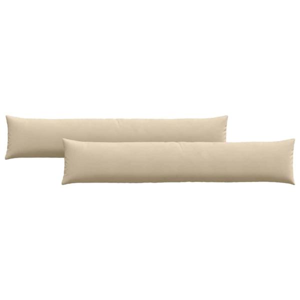 Sofakissen 2 stk. Stoff Creme 200 x 40 cm