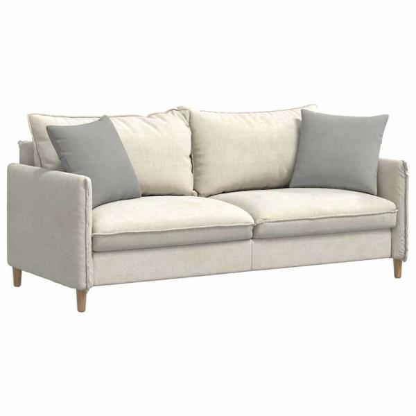 Sofakissen 2 stk. Stoff Hellgrau 45 x 45 cm