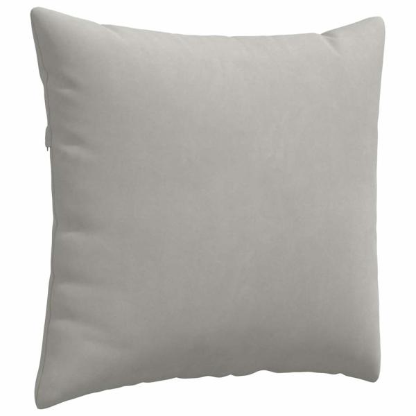 Sofakissen 2 stk. Stoff Hellgrau 45 x 45 cm