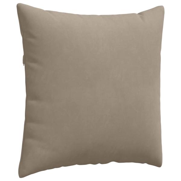 Sofakissen 2 stk. Stoff Taupe 60 x 60 cm