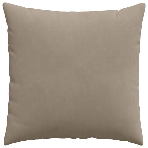 Sofakissen 2 Stück Taupe 80 x 80 cm Stoff