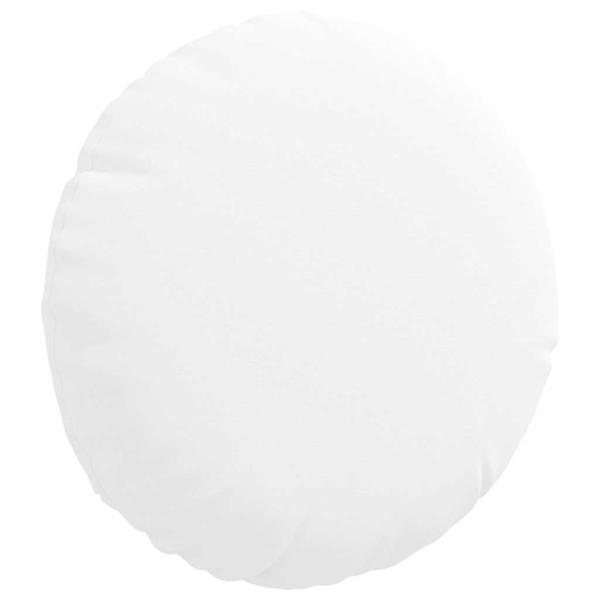 Sitzkissen 2 Stk. Stoff Weiß Ø30 x 13 cm