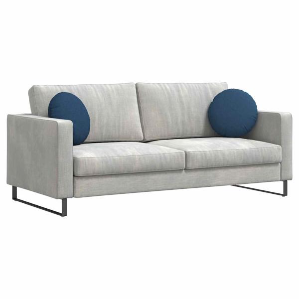 Sitzkissen 2 Stk. Stoff Blau Ø40 x 13 cm