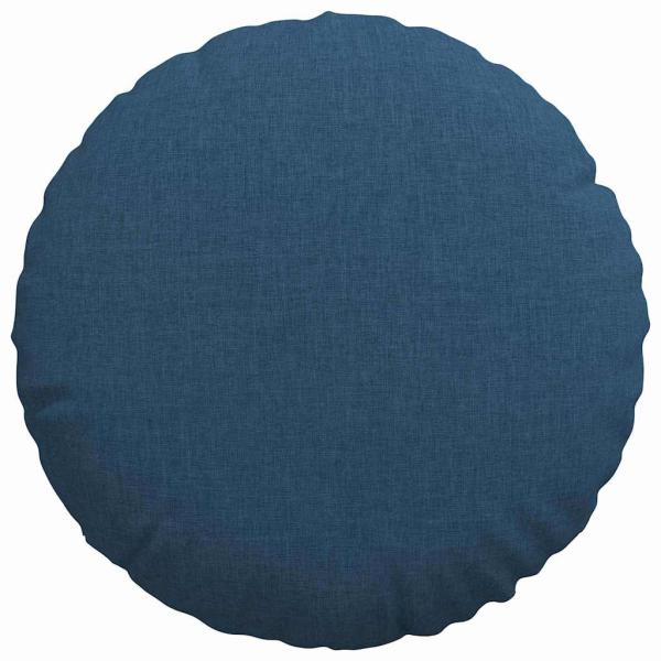 Sitzkissen 2 Stk. Stoff Blau Ø40 x 13 cm