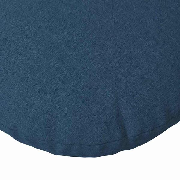 Sitzkissen 2 Stk. Stoff Blau Ø40 x 13 cm