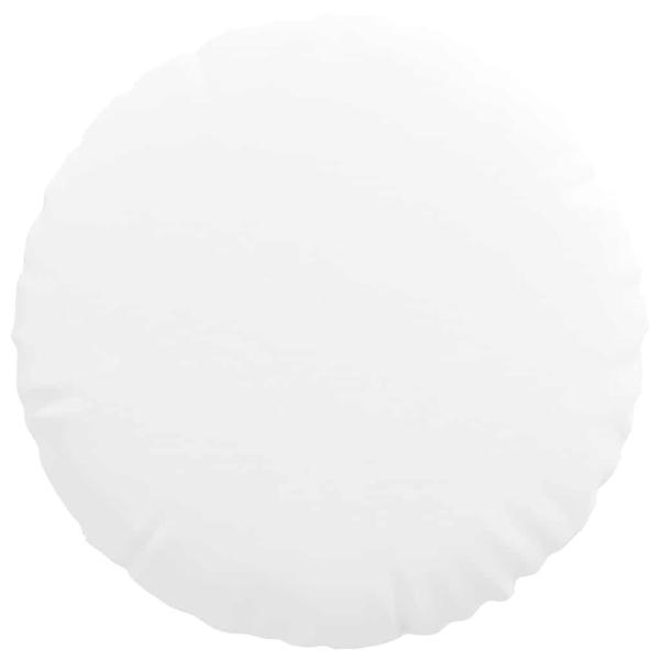 Sitzkissen 2 Stk. Stoff Weiß Ø40 x 13 cm