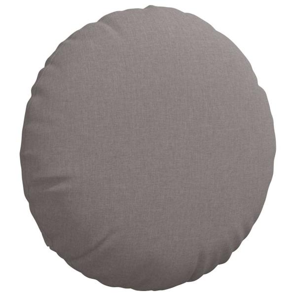 Sitzkissen 2 stk. Stoff Taupe Ø50 x 19 cm