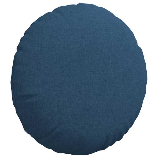 Sitzkissen 2 stk. Stoff Blau Ø50 x 19 cm