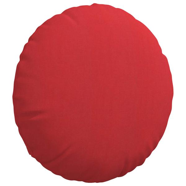 Sitzkissen 2 Stk. Stoff Rot Ø50 x 19 cm