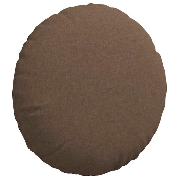 Sitzkissen 2 stk. Stoff Braun Ø60 x 21 cm