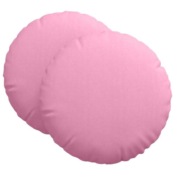 Sitzkissen 2 stk. Stoff Rosa Ø60 x 21 cm