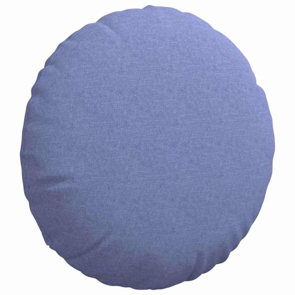 Sitzkissen 2 stk. Stoff Jeans blau Ø80 x 29 cm