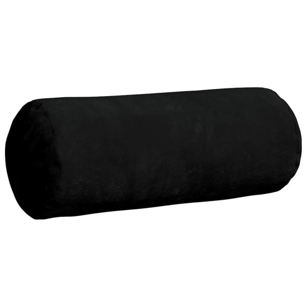 Bolsterkissen 2 Stück Schwarz Ø 15 x 40 cm Mikrofaserstoff