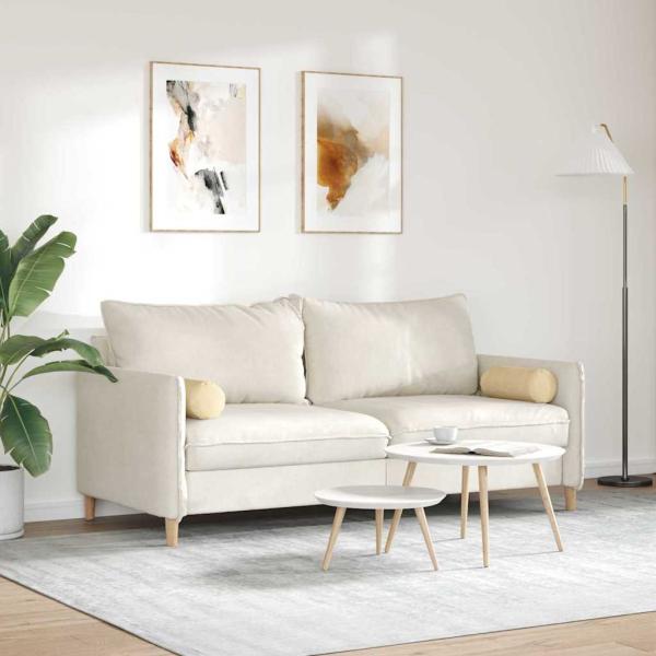 Bolsterkissen 2 Stück Grau-Grün Ø 15 x 40 cm Cordstoff