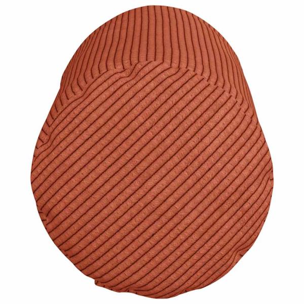 Bolsterkissen 2 Stück Rot-Orange Ø 15 x 40 cm Cordstoff